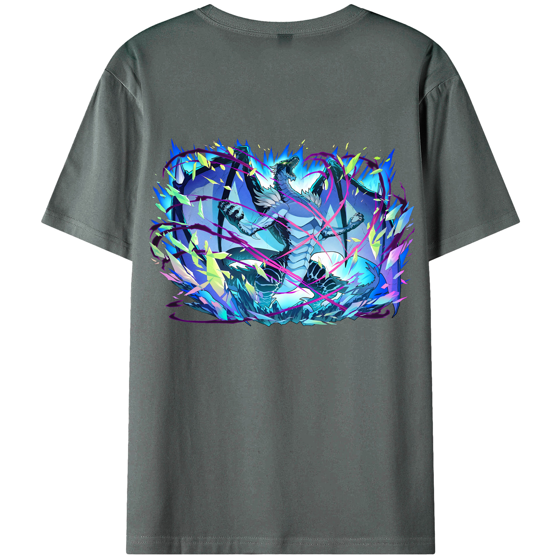 （画像用） 転スラ Regarding Reincarnated to Slime 綿100％半袖Tシャツ（背面プリント）